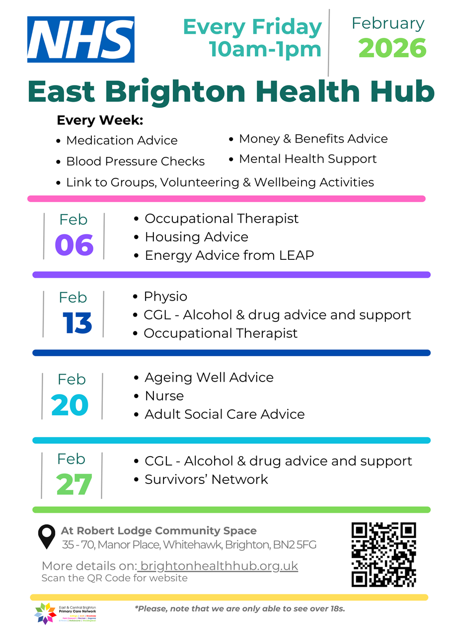 East Brighton Health Hub February 2026